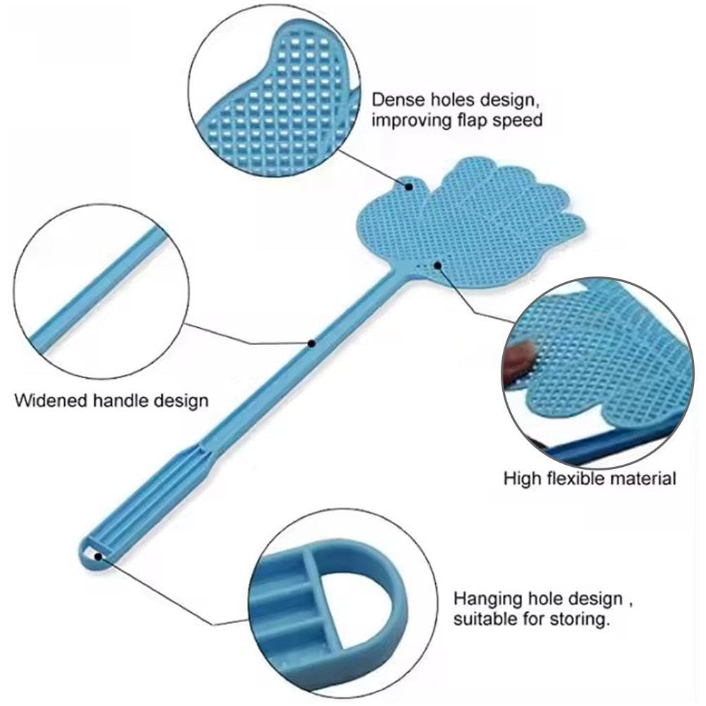 Fly Swatter - Heavy Duty Manual Fly Killers | Pp Telescopic Fly Swatters | Multi-Functional Flyswatter Long Hand Flyswatter Fly Swatters for Home/Indoor/Outdoor/Classroom