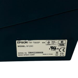 Epson TM-T88IIIP M129C Compact Thermal POS Receipt Printer USB, Bundle with AC Adapter