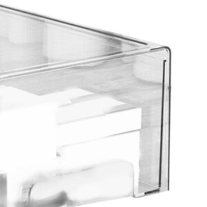 Clear Acrylic Drawer Organizer Dustproof Large Capacity Elegant Storage Box for Makeup Medicine Desktop Counter