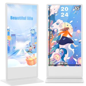 65 inch interactive touchscreen monitor,win10 core i5 ram 4g & rom 128g,floor standing lcd digital signage,commercial interactive advertising display screen,digital signage kiosk smart board white