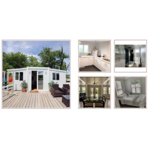 40Ft Australia 2 Bedroom Container Homes Expandable Container House with Full Bathroom