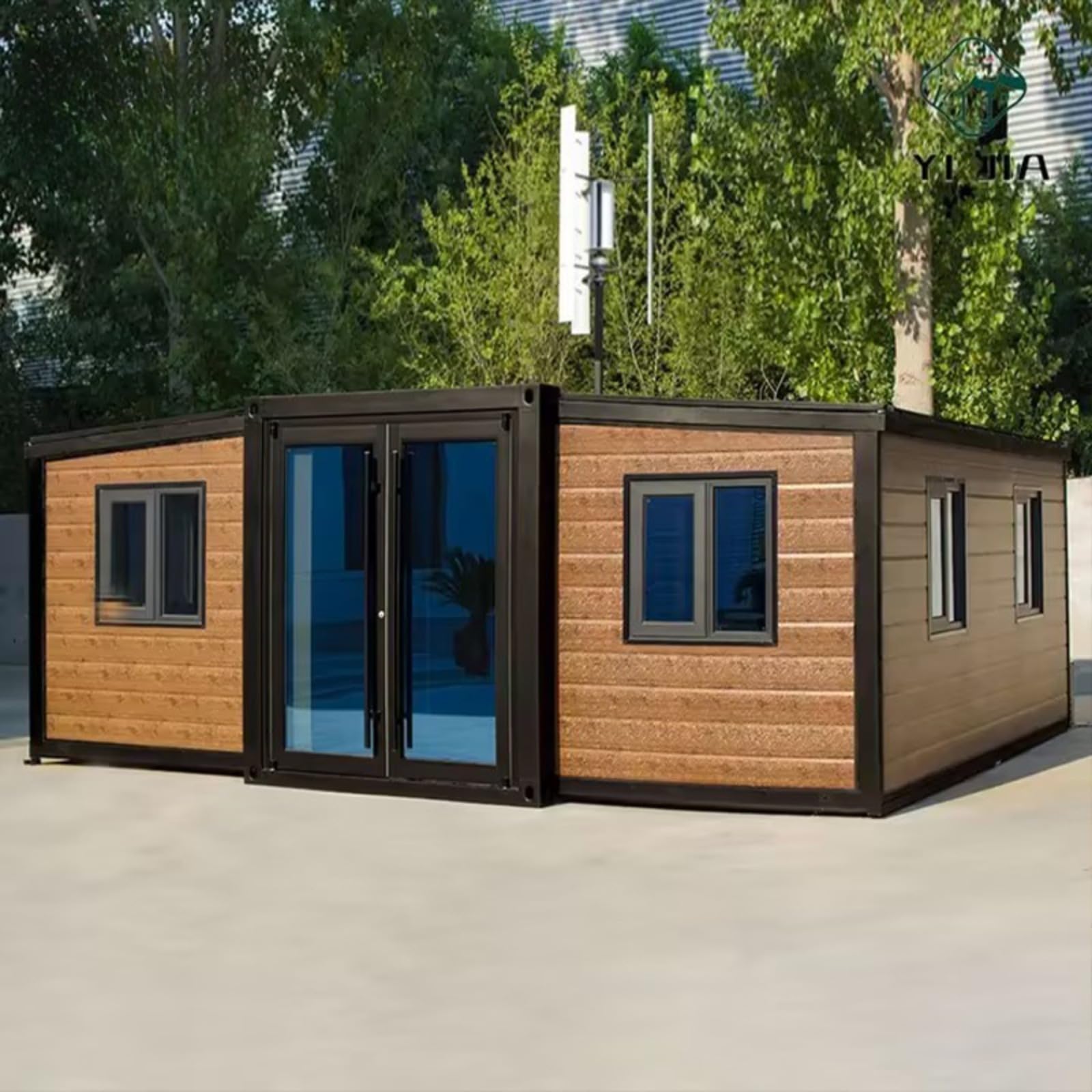 Custom Light Expandable Folding Container House Office Prefabricated Living Folding Container Apartment