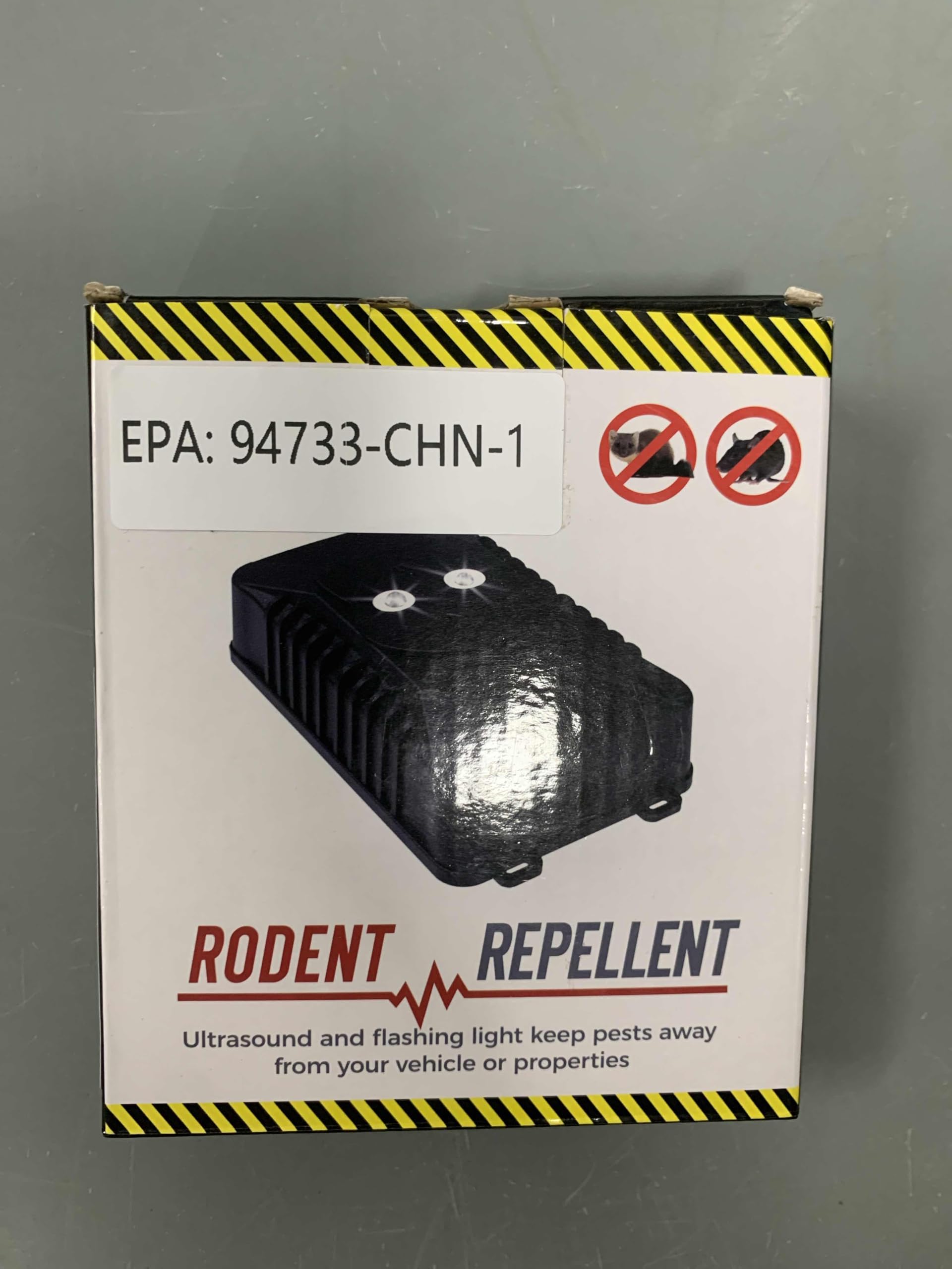 2 Pack Car Rodent Repellent Under Hood,Rodent Deterrent for Cars,Rat Repellent for Car to Keep Rodents Out of Car,Battery Operated Squirrel Repellent Rodent Repellent for Car Engines RV Garage