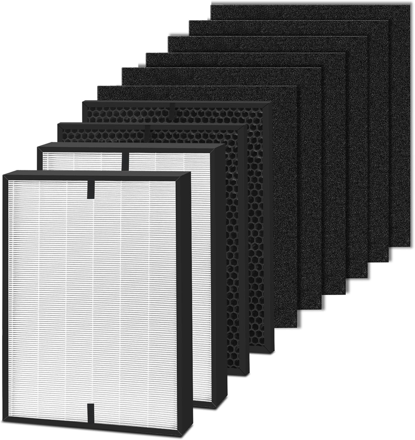 CERO 3000 Replacement Filter for 3000 3000M 3000Pro 2 Filters, 2 Activated Carbon, 6 Extra Carbon Pre-Filters