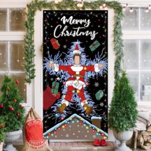 Christmas Vacation Door Cover Funny Christmas Banner Griswold Family Cousin Eddie Christmas Decor New year Xmas Decor Christmas Vacation Decorations for Home Party