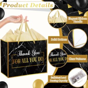 We Appreciate You Gift Bag Christmas Thank You for All You Do Pastor Employee Appreciation Gift Bags with Tissue Paper Card Appreciation Gift Wrapping Paper We Appreciate You Supplies for Retirement