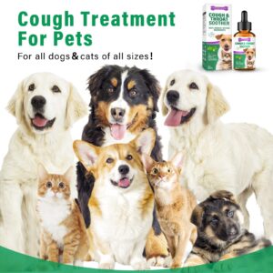 Dog Cough Treatment, Dog Allergy Relief Supplement for Suppress Allergy, Dry, Wet & Barky Cough for Dogs