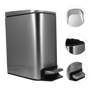 GETAJGHSD Small Bathroom Trash Can with Lid Abs Stainless Steel Restroom Trash Can Small Trash Can with Lid for Bathroom Bathroom Trash Can with Lid