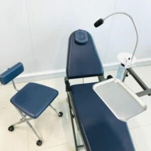 Castanai Patient Chair with Tray with Integrated LED Exam Light with Doctor's Stool Nylon Bag