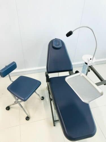 Castanai Patient Chair with Tray with Integrated LED Exam Light with Doctor's Stool Nylon Bag