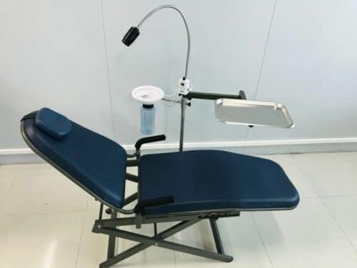 Castanai Patient Chair with Tray with Integrated LED Exam Light with Doctor's Stool Nylon Bag