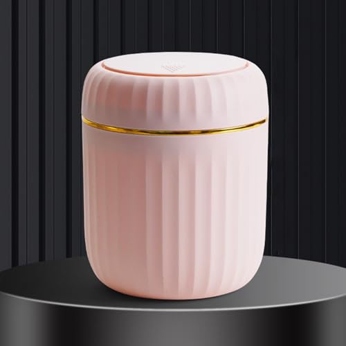 PASNMKvn Small Desktop Trash Can with Lid Desktop Trash Can for Office and Home Use ABS Waste Bin Organization Container