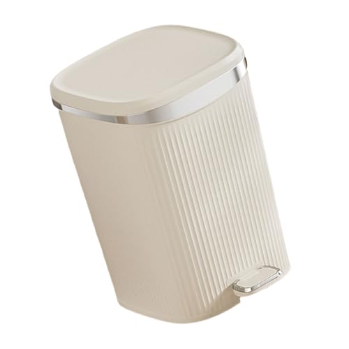 HandsFree Pedal Trash Can for Kitchen Office Use Step Pedal Kitchen Trash Can with Lid Pedal Garbage Can Waste Basket