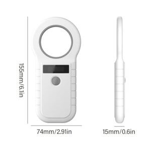 Pet Microchip Reader, Dual Frequency Portable Pet Chip Scanner, USB Interface for Dogs Cats Animal, Lightweight and Portable Design, Suitable for Pet Shops, Veterinary Clinics