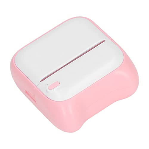 Febuliy Mini Thermal Printer,Tiny Printer,Thermal Printer Bluetooth Direct Connection USB Charging 203Dpi 1000Mah Portable Mini Picture Printer Pink