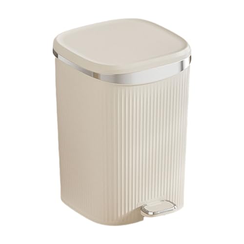 HandsFree Pedal Trash Can for Kitchen Office Use Step Pedal Kitchen Trash Can with Lid Pedal Garbage Can Waste Basket