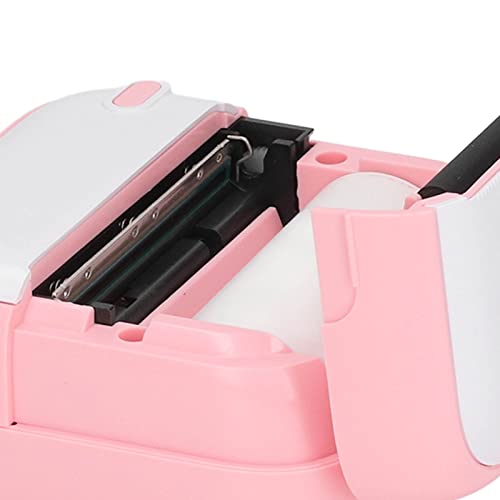 Febuliy Mini Thermal Printer,Tiny Printer,Thermal Printer Bluetooth Direct Connection USB Charging 203Dpi 1000Mah Portable Mini Picture Printer Pink