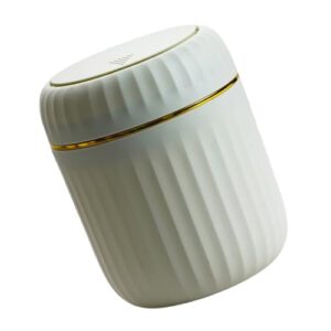 PASNMKvn Small Desktop Trash Can with Lid Desktop Trash Can for Office and Home Use ABS Waste Bin Organization Container