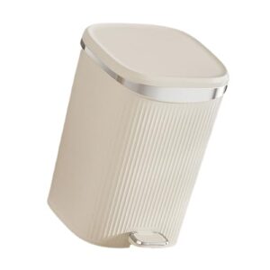 HandsFree Pedal Trash Can for Kitchen Office Use Step Pedal Kitchen Trash Can with Lid Pedal Garbage Can Waste Basket