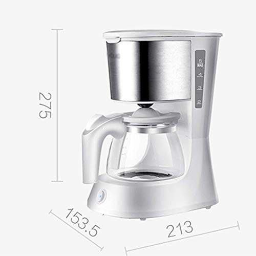 NDRFAWY Coffee Machine Espresso Maker with 652Ml Glass Kettle Coffee Powder Filter Anti-Drip Insulation Teapot