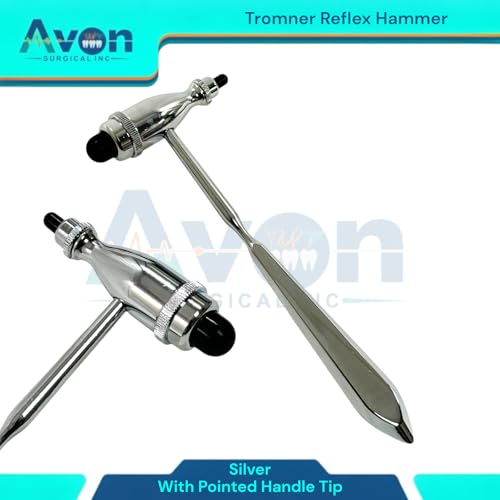 Essential Pack of 3 Reflex Hammers | Buck Reflex Hammer, Taylor Reflex Hammer, Tromner Reflex Hammer - Neuro Hammers for Reflex Testing Diagnostics