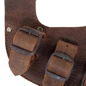 Colaxi Medieval Sheath Sheath Frog for Men Role Playing Stage Show, Brown