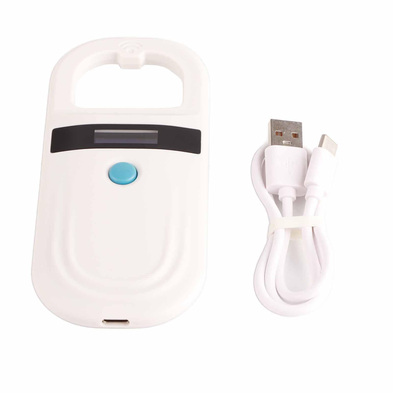 Microchip ID Reader, Rechargeable Pet Scanner Reader,Supports Reading FDXB and EMID Microchips,for Animal Management, Resource Management, Railway Detection