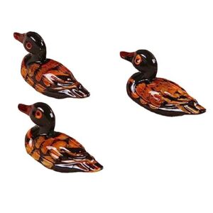 jojnsha 10 PCS Fashion Resin Duck Chopstick Stands Spoon Fork Rests Duck Shaped Utensil Rest Resin for Kitchen Table