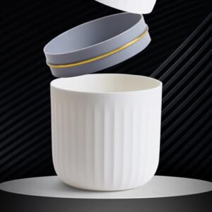 PASNMKvn Small Desktop Trash Can with Lid Desktop Trash Can for Office and Home Use ABS Waste Bin Organization Container