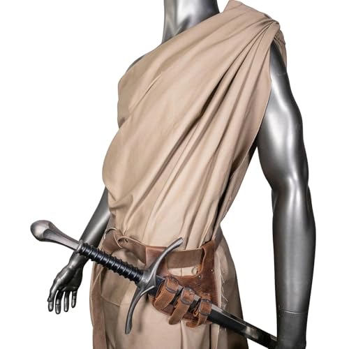 Colaxi Medieval Sheath Sheath Frog for Men Role Playing Stage Show, Brown