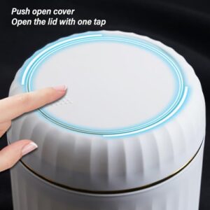 PASNMKvn Small Desktop Trash Can with Lid Desktop Trash Can for Office and Home Use ABS Waste Bin Organization Container