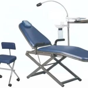 Castanai Patient Chair with Tray with Integrated LED Exam Light with Doctor's Stool Nylon Bag