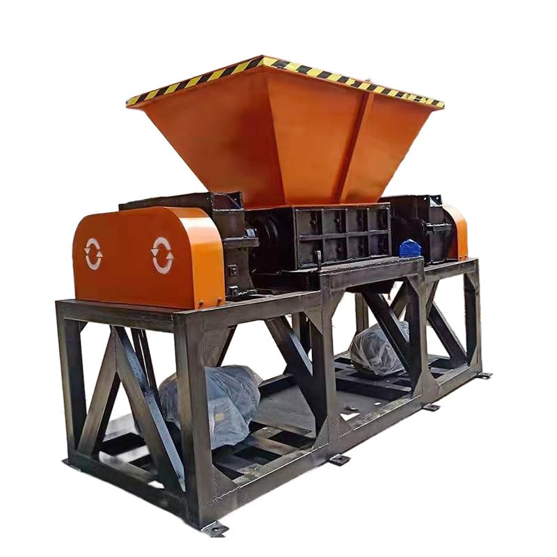 Plastic/Paper/Wood/tire Waste Recycling Double Shaft tire Shredder tyre Crusher