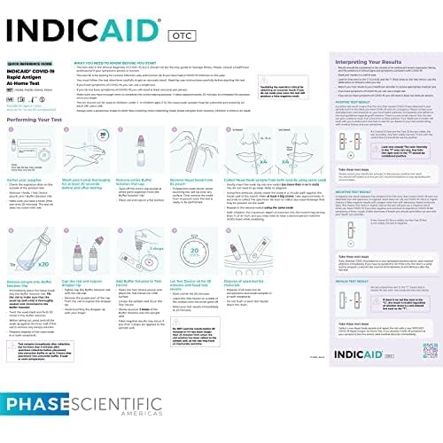 INDICAID COVID-19 Antigen Rapid Test, Covid Home Test, FDA EUA Authorized at-Home Test, HSA/FSA Eligible, Easier and Faster - 4 Tests