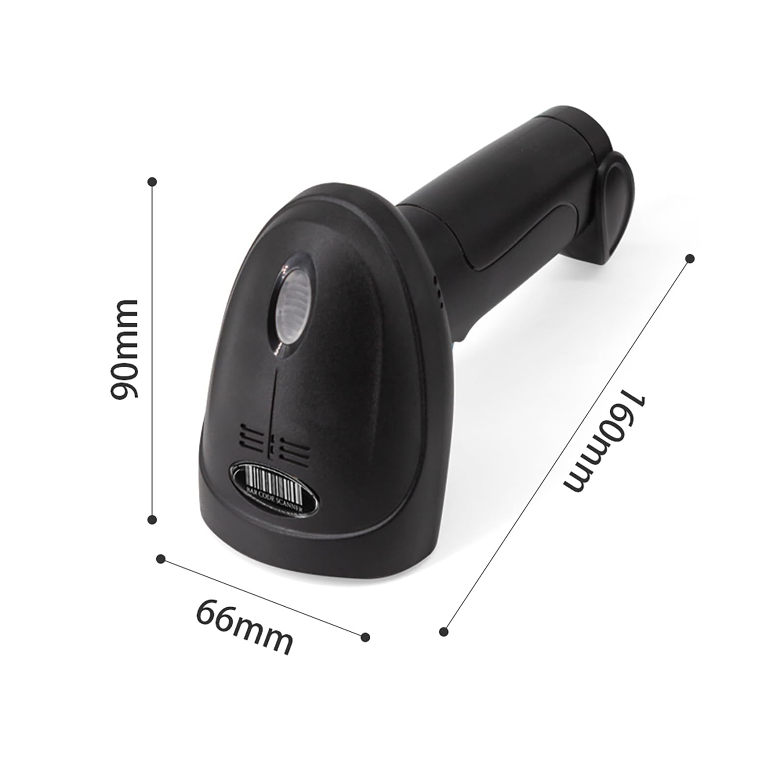 Barcode Scanner, Bluetooth Barcode Scanner Qr Code Scanner with USB Interface Design for Supermarket Cash Register Mobile Payment Warehouse Inventory (USB&2.4G Connect)