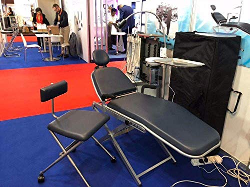 Castanai Patient Chair with Tray with Integrated LED Exam Light with Doctor's Stool Nylon Bag