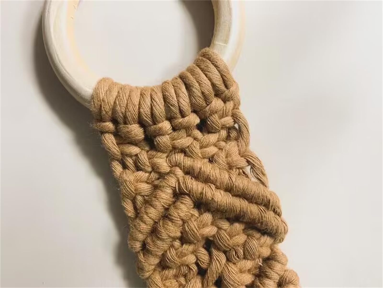 Macrame Kitchen Towel Holder, Macrame Knit Hanging Kitchen Towel Holder, Macrame Towel Holder Ring, Macrame Towel Holder Ring, Macrame Towel Holder