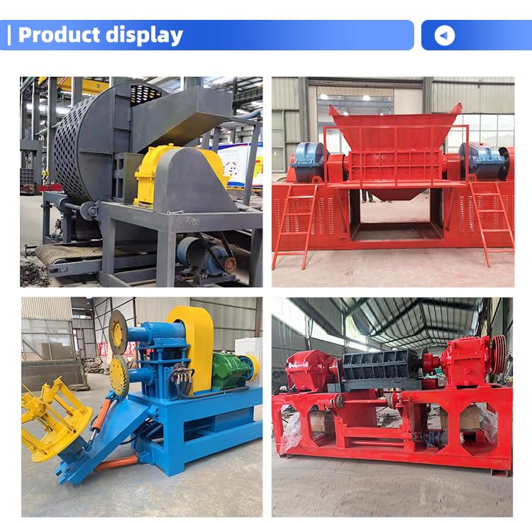 Plastic/Paper/Wood/tire Waste Recycling Double Shaft tire Shredder tyre Crusher