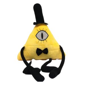 new 16.5'' falls bill cipher plush,soft stuffed doll plushies for boys and girls (yellow)