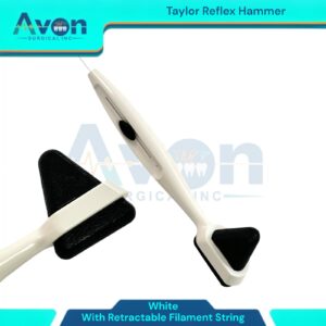 Dejerine Reflex Hammer, Black Plastic + Taylor Reflex Hammer, White Plastic - Diagnostics Examination Testing Reflex Hammers (Pack of 2)