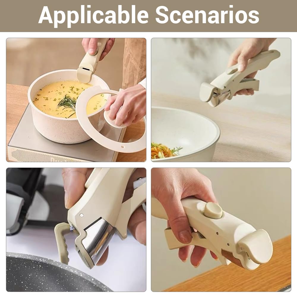 Removable Pan Handle, Detachable Pot Handle Anti-Scalding Pan Gripper for Home Kitchen