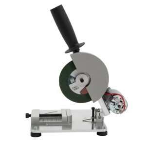 Gagalayong Mini Cut Off Saw Mini Cutting Saw, 96W 9000RPM Heavy Duty Cutting Saw 4 inch Metal Chop Saw Blade Diameter Cut Off Saw, 0-45° Adjustable Dry Cut Chop Saw for Wood/Steel/Aluminum