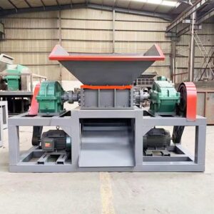 Plastic/Paper/Wood/tire Waste Recycling Double Shaft tire Shredder tyre Crusher