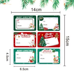 90 PCS Christma Tag, Christmas Tags Stickers Christmas Gift Tags Christmas Labels Stickers Christmas Tags Labels Christmas Name Stickers Merry Christmas Stickers Xmas Gift Tag Stickers