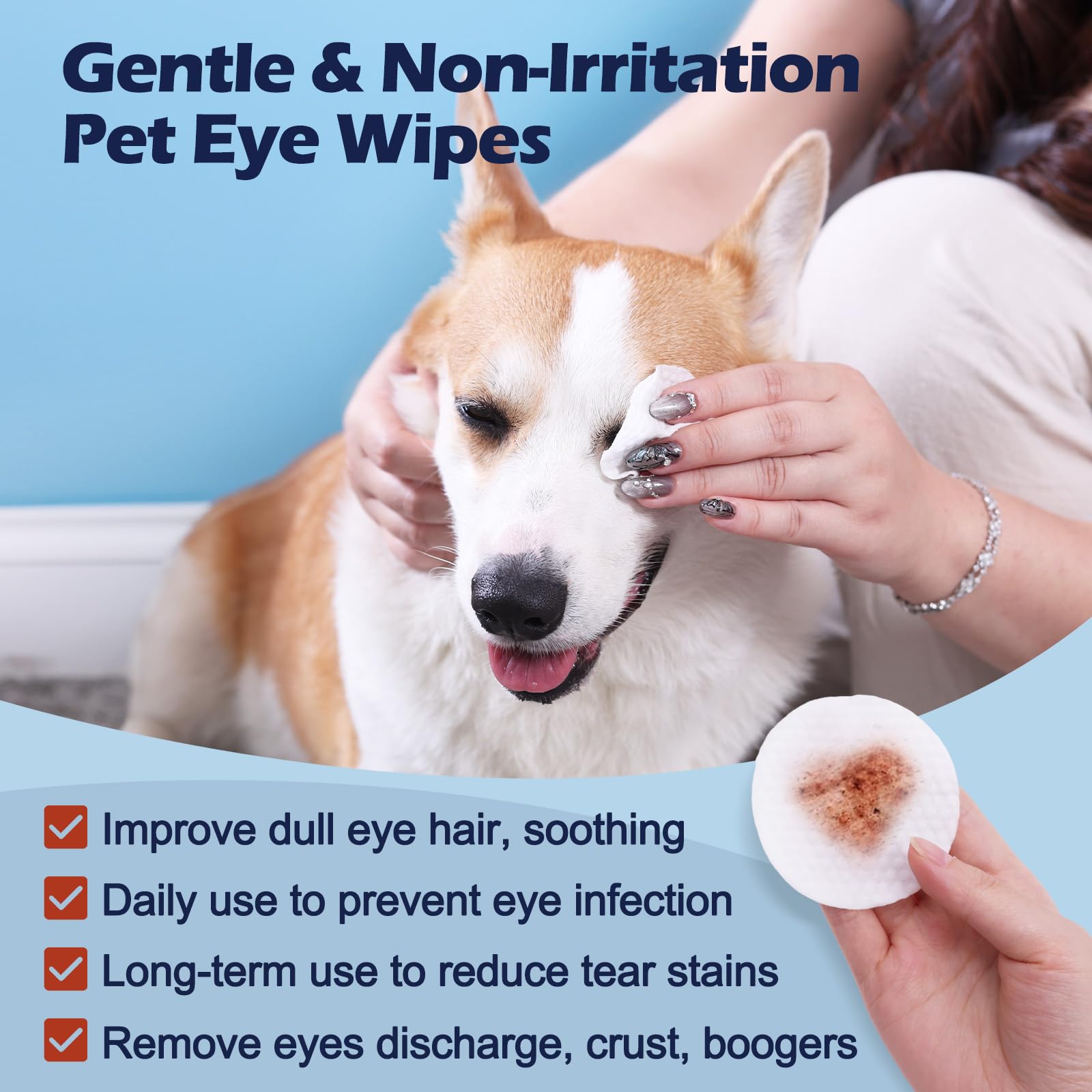 UNIPUP Dog Eye Wash & Eye Drops and Dog Eye Wipes Kit