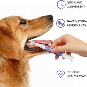 KXC Pet Oral Repair Gel for Dogs，Pet Oral Repair Gel, Pet Breath Freshener, Pet Oral Restorative Gel, Eliminate Breath, Without Brushing， for Dogs & Cats, Pet Teeth Repairing.