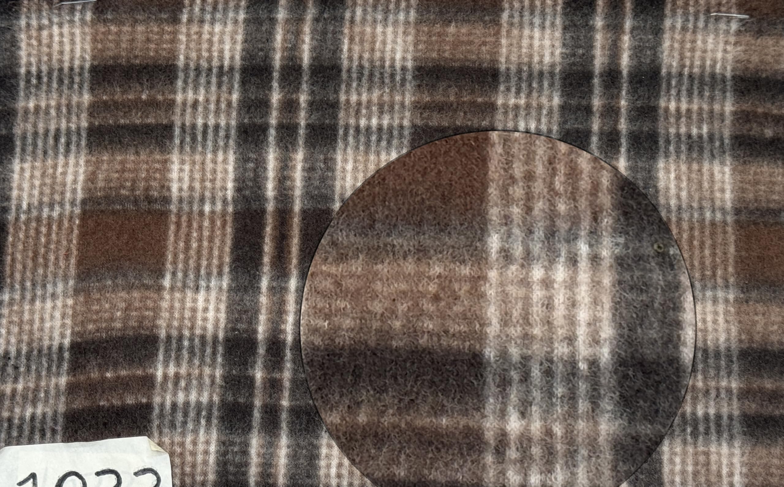 ALEKI Fabric, Brown Plaid,Tartan, Fleece Printed Fabric / 58" Wide/Sold by The Yard Sold by Yard