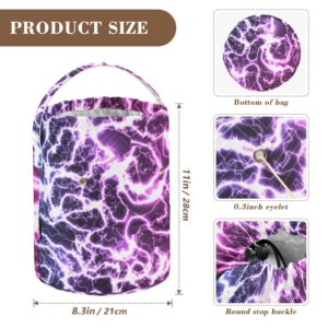 Aslsiy Yarn Bag Galaxy Gradient Small Crochet Bag Milky Way Knitting Project Bag for Yarns Crochet Accessories for Crocheter Knitter