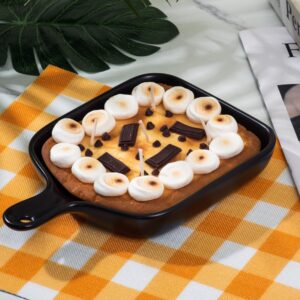 Mesiiloly Food-Shaped Candles - Skillet Cookie Candle with Chocolate & Marshmallows, 5-Wick Large Scented Candle for Home, Unique Birthday & Christmas Gifts for Women