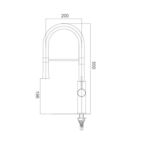 Colored Kitchen faucets White faucets Pull Down Hydraulic Kitchen faucets Mixer taps(Silvery)